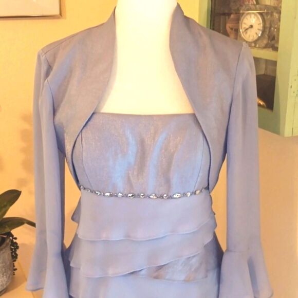 S.L. Fashions Light Purple Two-Piece Dress. Mother of The Bride. Wedding Guest - Picture 2 of 16